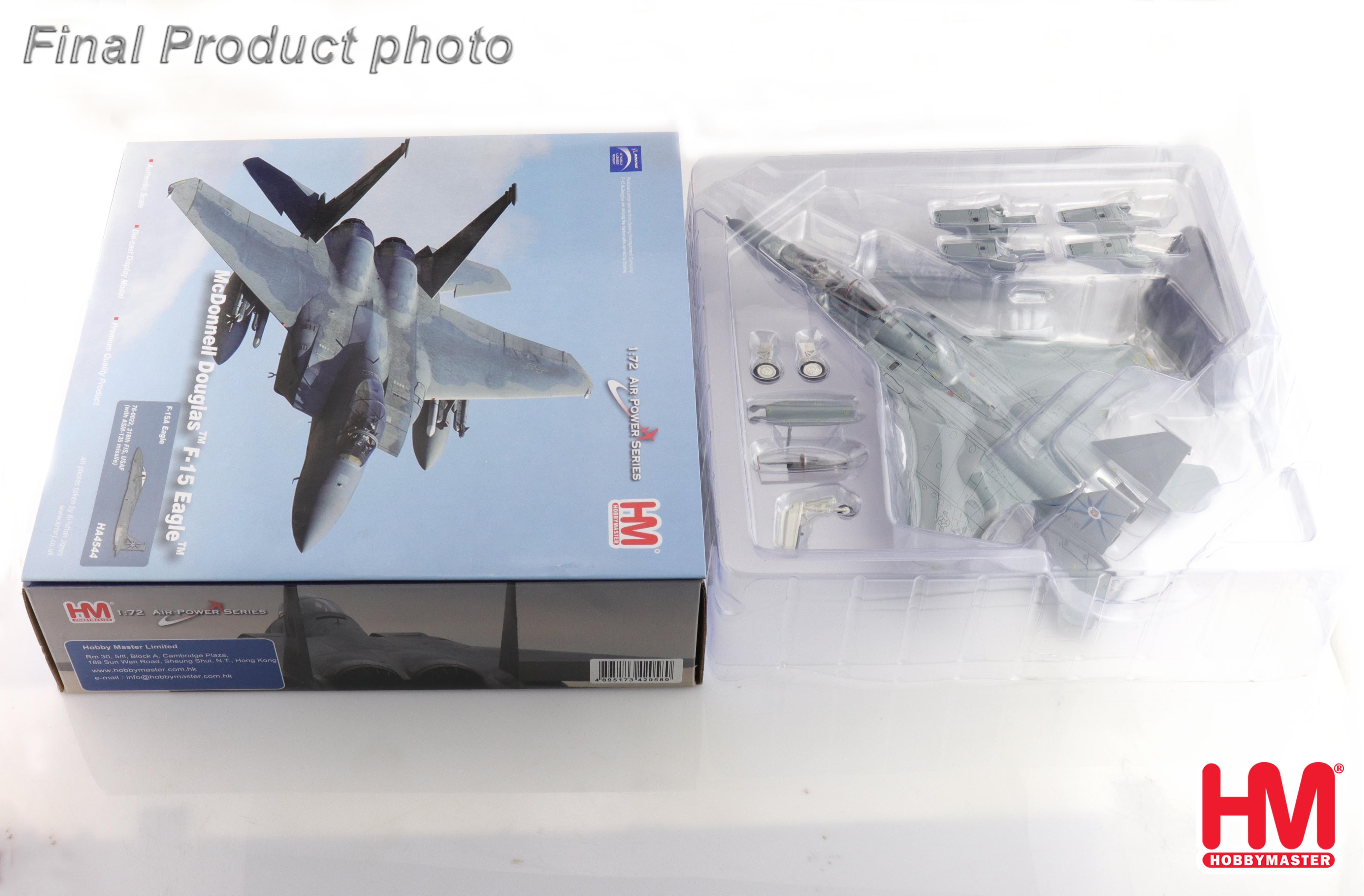 【未使用品】HOBBYMASTER F-15J EAGLE HA4521 F-15J Eagle 1:72 Diecast Model - Hobby Master HM-HA4521